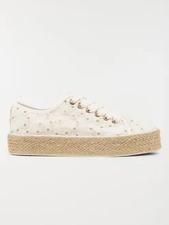 Tennis brodée plateforme femme (36-41)