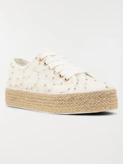 Tennis brodée plateforme femme (36-41)