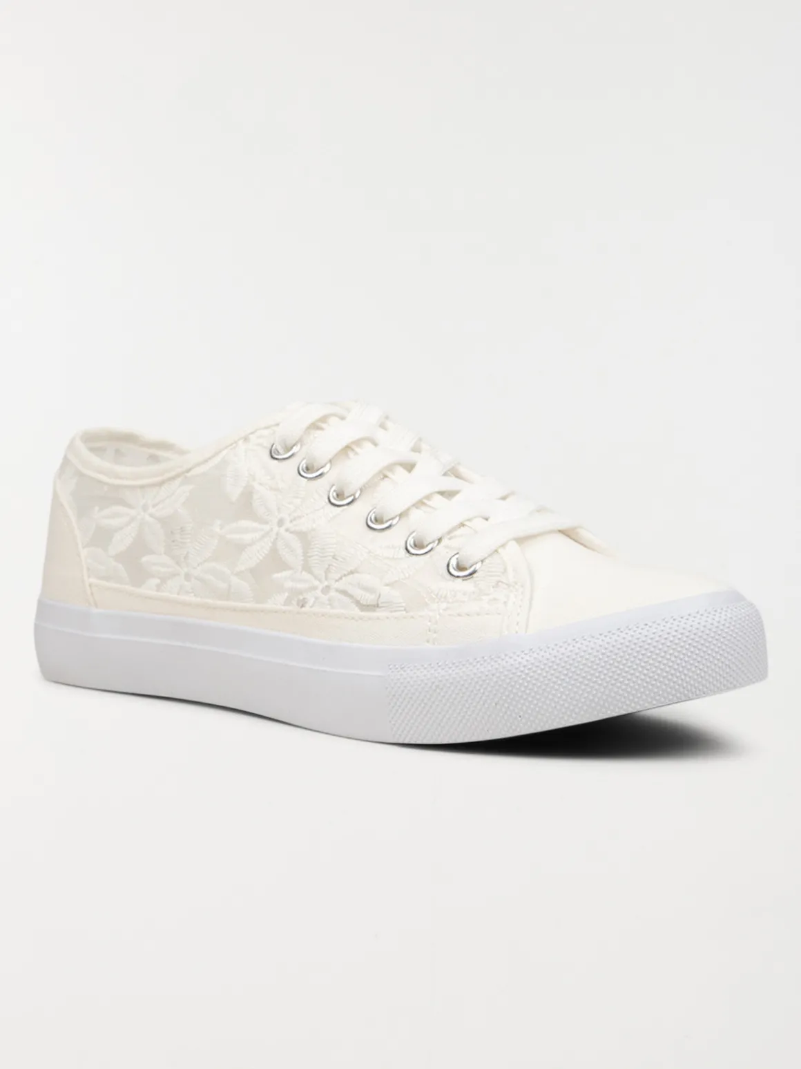 Tennis dentelle fleurie femme (36-41)
