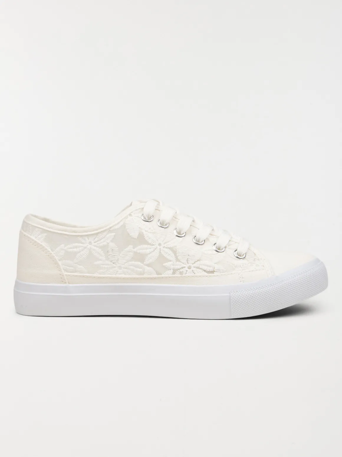 Tennis dentelle fleurie femme (36-41)