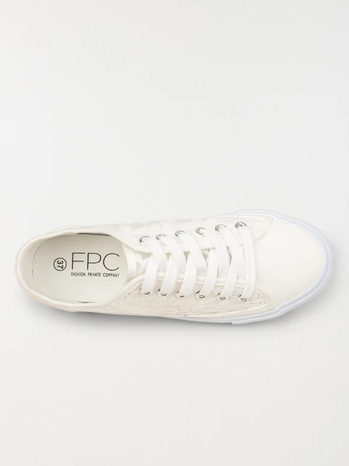 Tennis dentelle fleurie femme (36-41)