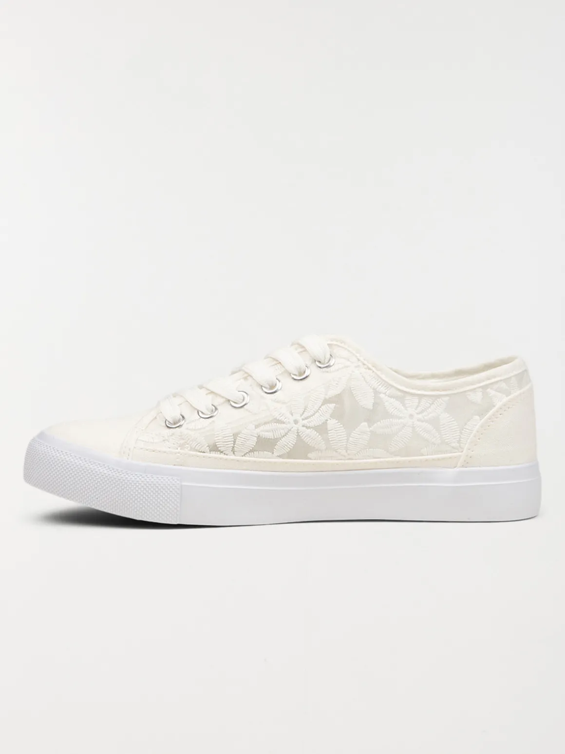 Tennis dentelle fleurie femme (36-41)