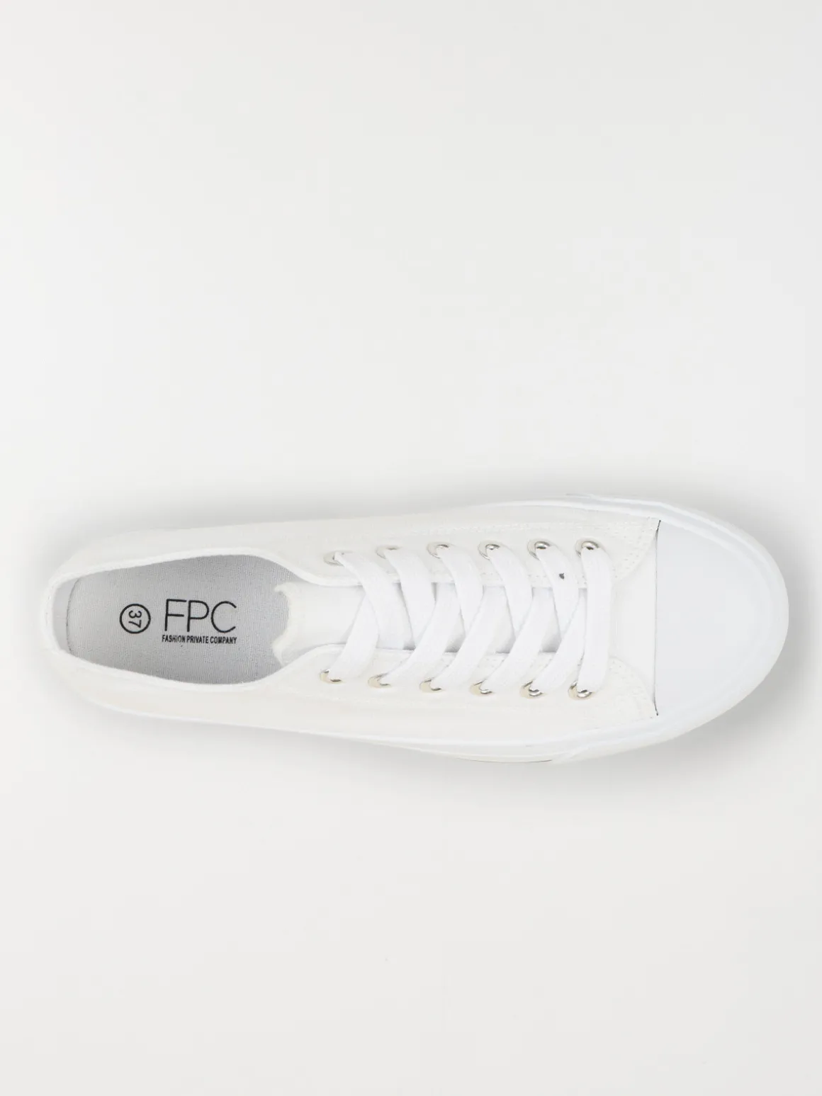 Tennis en toile blanche femme (36-41)