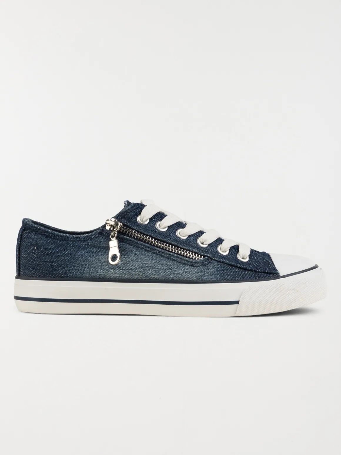 Tennis en toile bleu jean femme (37-42)