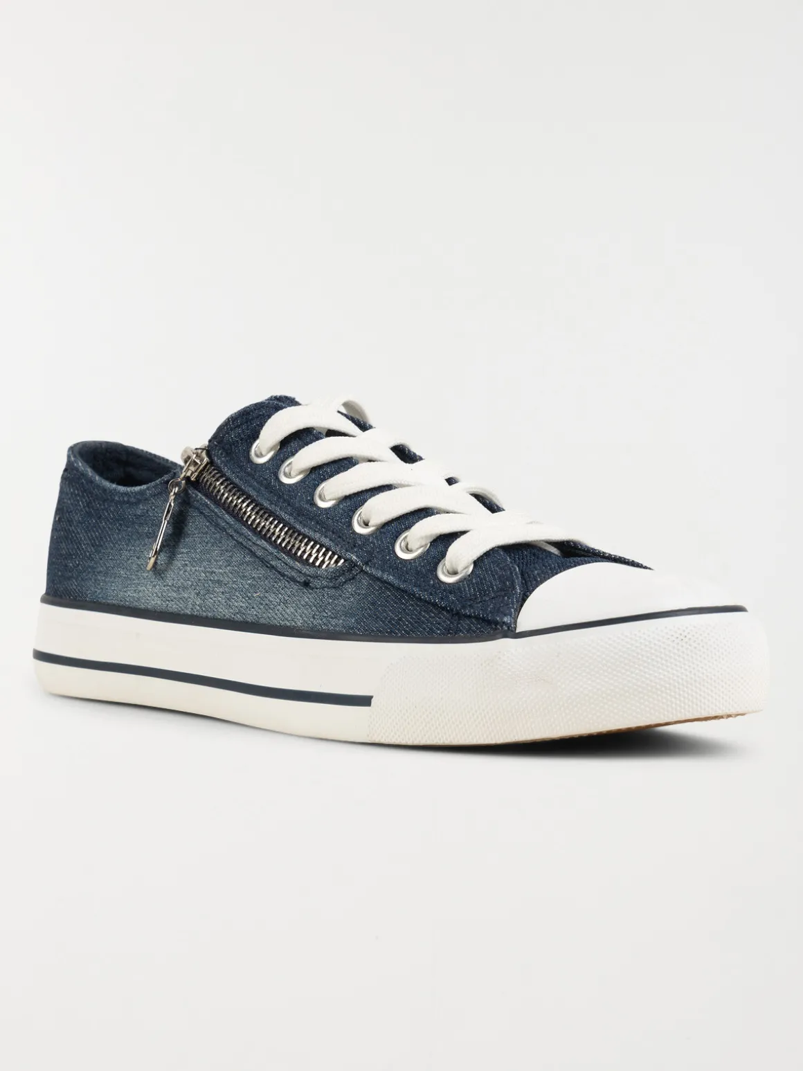 Tennis en toile bleu jean femme (37-42)