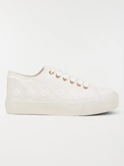 Tennis en toile brodée fille (31-36)