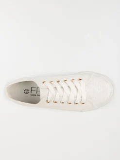 Tennis en toile brodée fille (31-36)