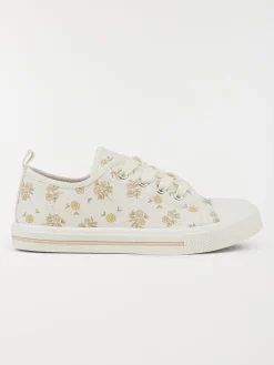 Tennis en toile fleurie fille (31-36)