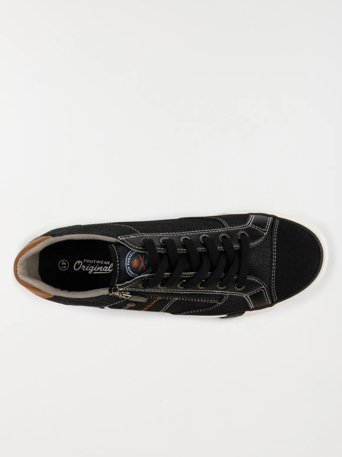 Tennis en toile homme noir (40-45)