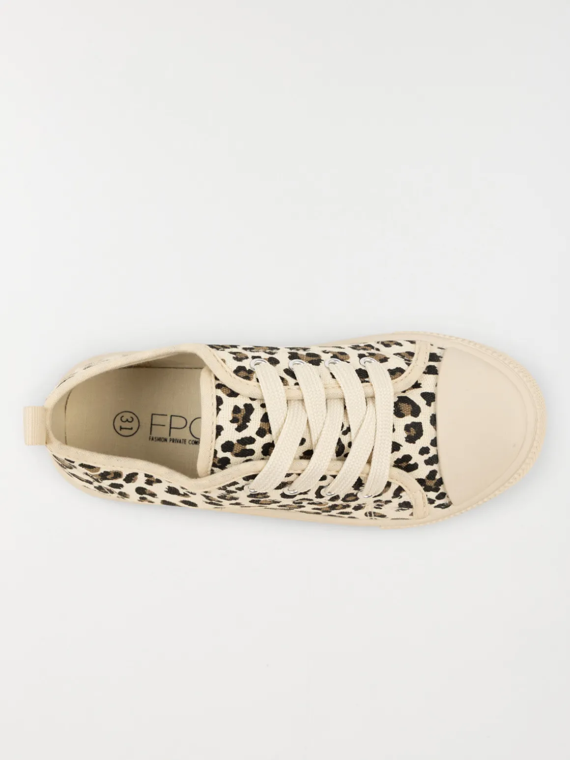 Tennis en toile léopard fille (31-36)