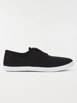 Tennis en toile noir femme (37-42)