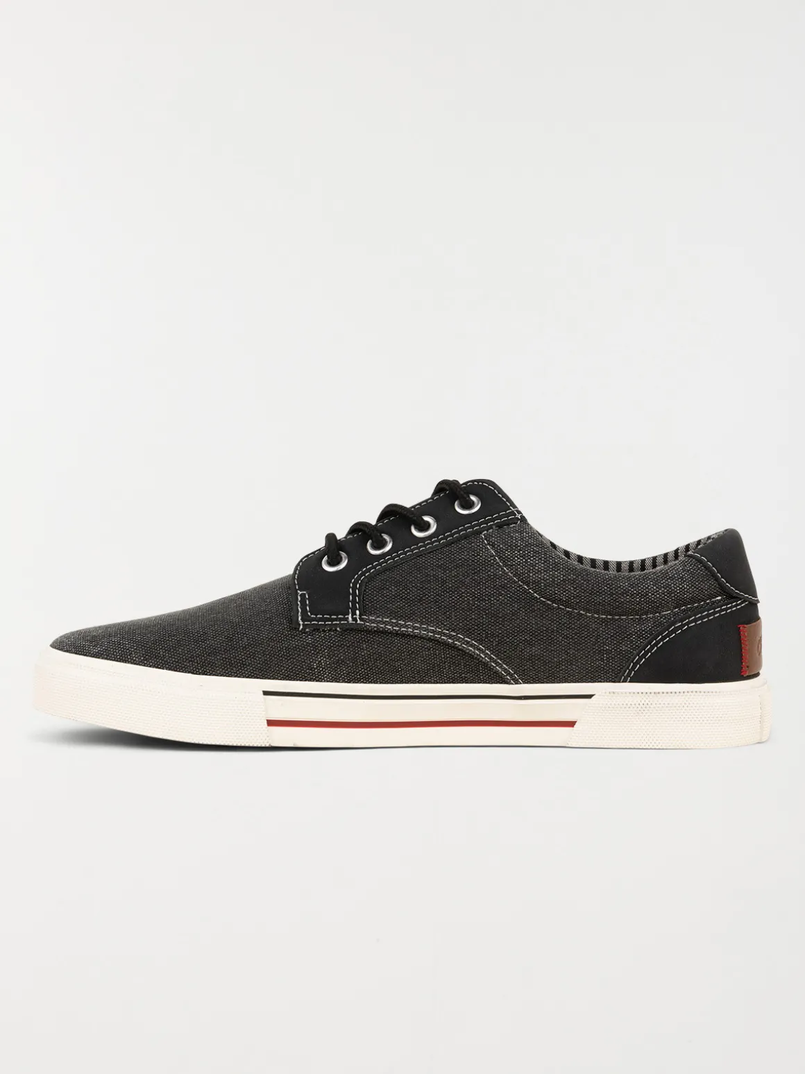 Tennis en toile noire homme (40-45)