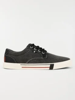 Tennis en toile noire homme (40-45)