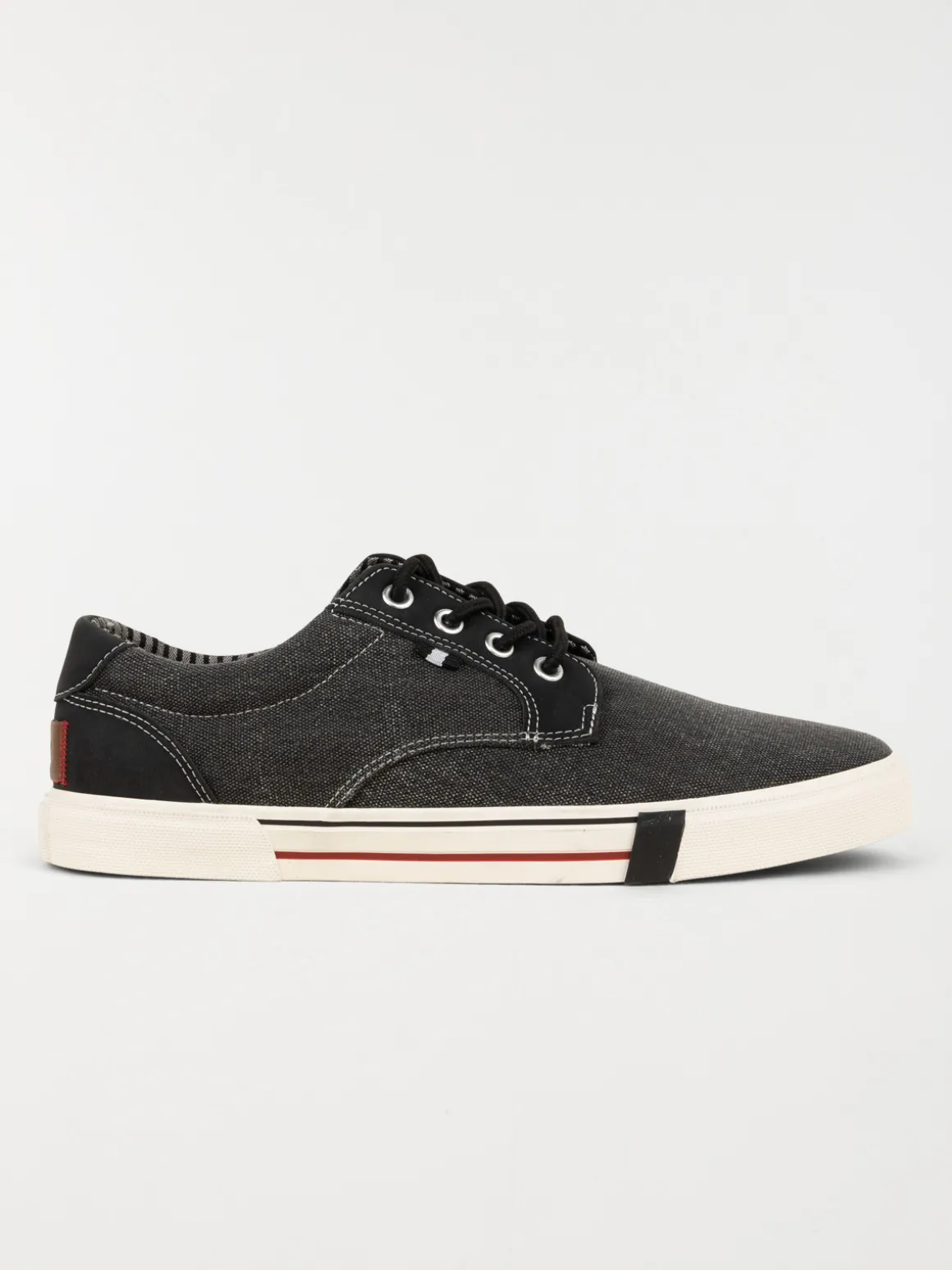 Tennis en toile noire homme (40-45)