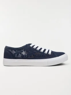 Tennis femme dentelle fleurie (36-41)
