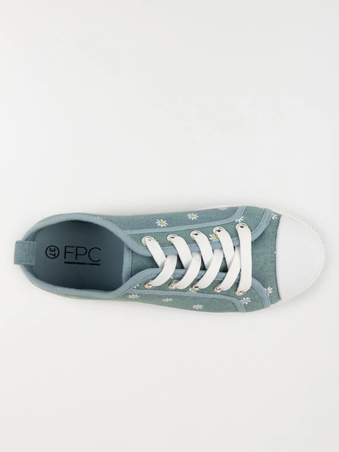 Tennis fleurie toile femme (36-41)