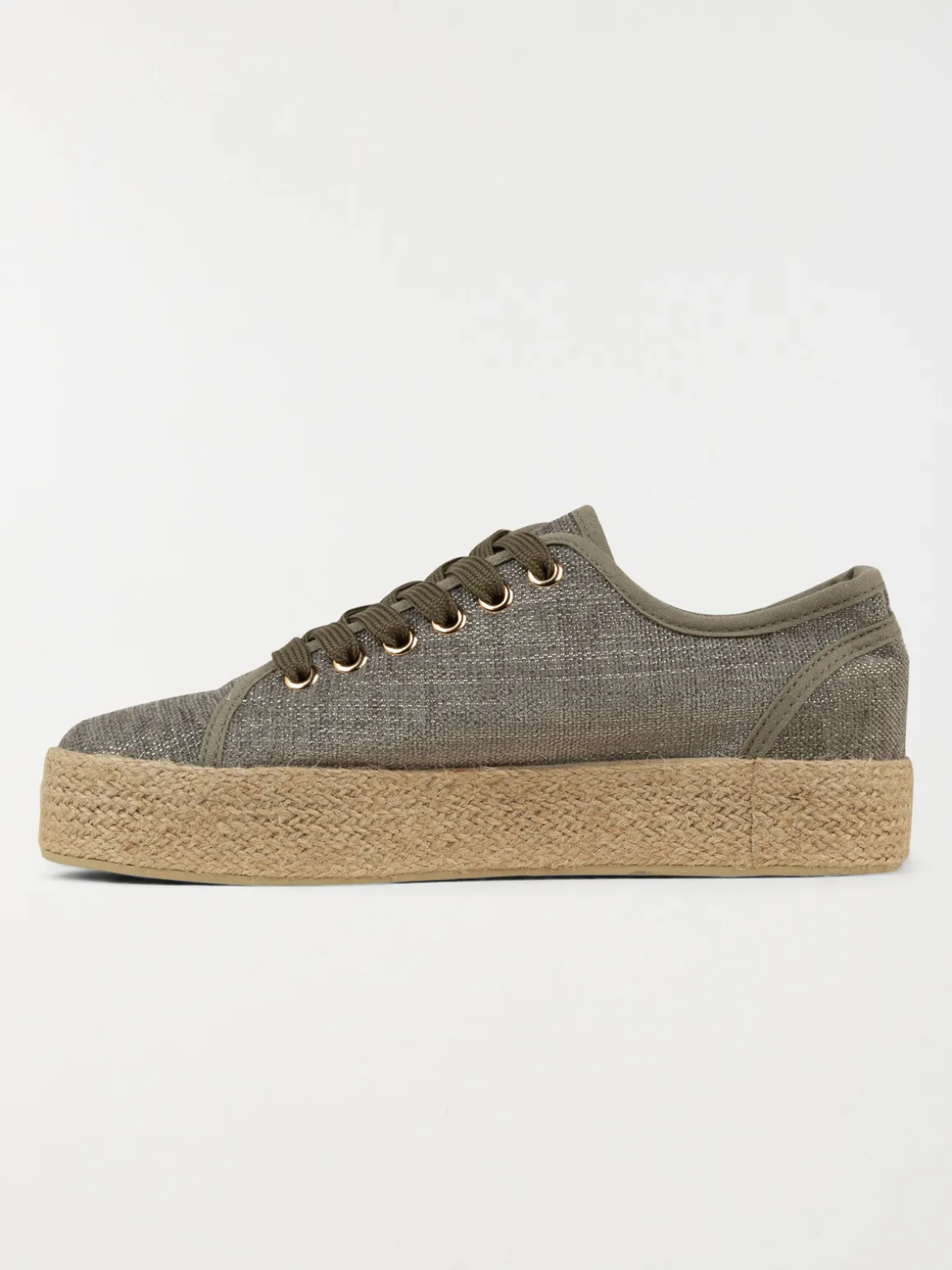 Tennis kaki plateforme femme (36-41)