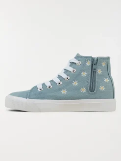 Tennis montantes fleurs fille (31-36)