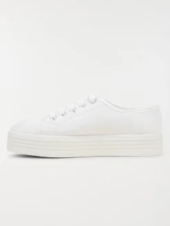 Tennis plateforme blanche femme (36-41)