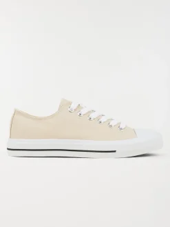 Tennis toile basse femme beige (36-41)