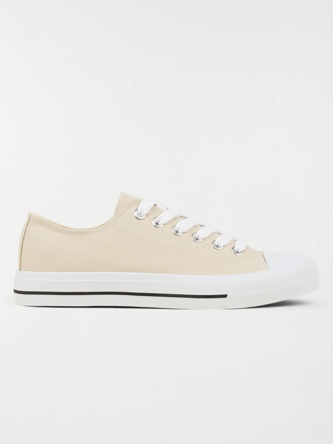 Tennis toile basse femme beige (36-41)