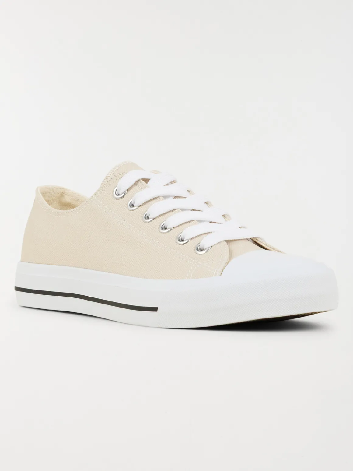 Tennis toile basse femme beige (36-41)