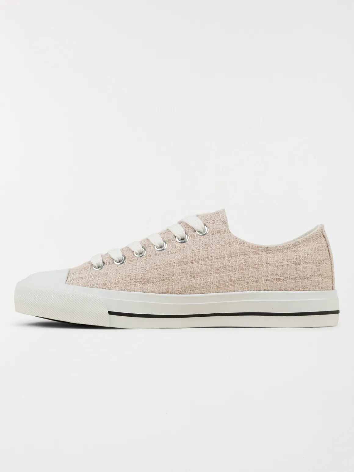 Tennis toile basse femme beige (36-41)