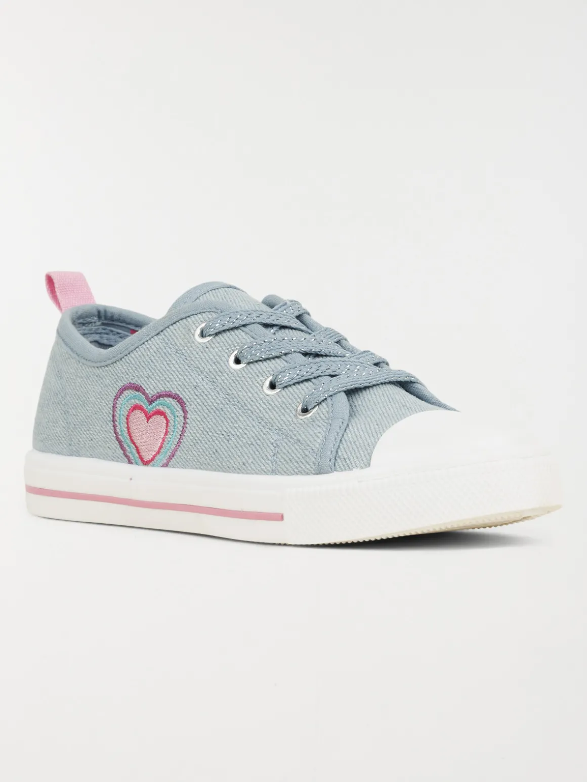 Tennis toile coeur fille (31-35)
