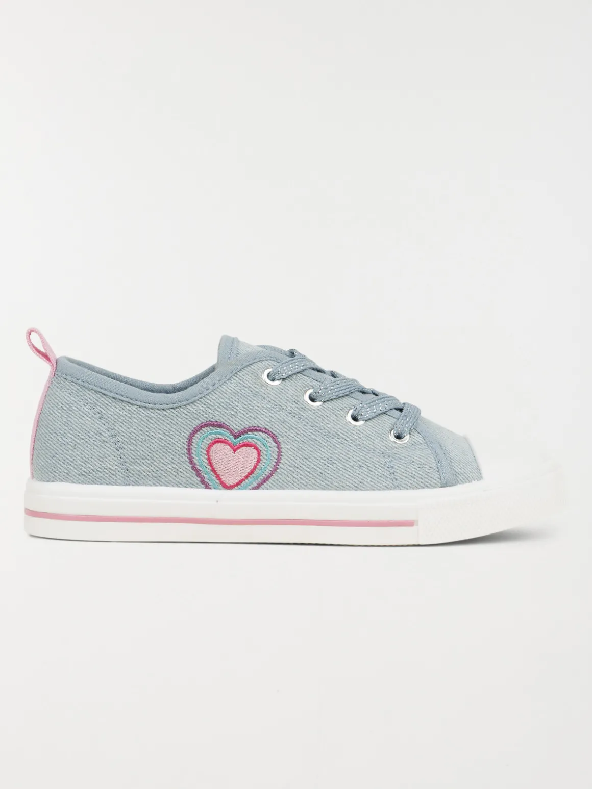 Tennis toile coeur fille (31-35)