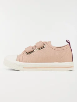 Tennis toile coeurs fille (24-30)