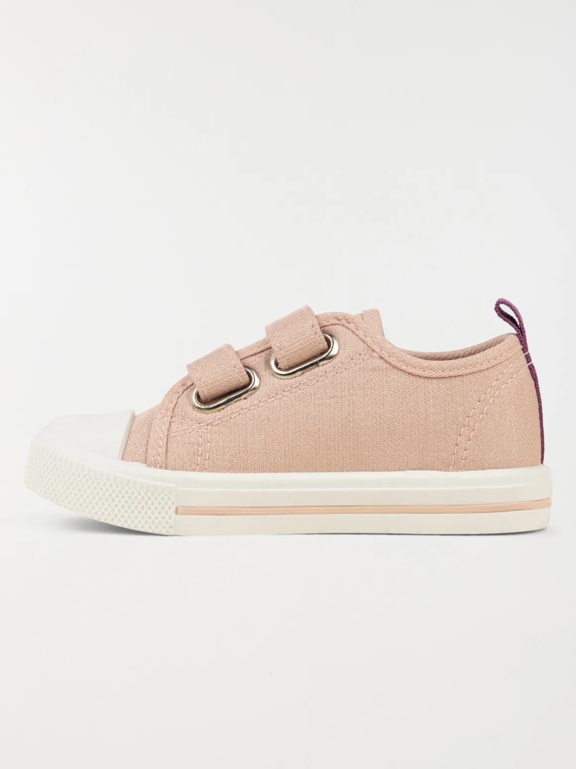 Tennis toile coeurs fille (24-30)