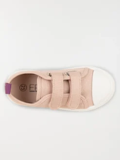 Tennis toile coeurs fille (24-30)