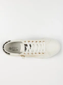 Tennis toile col léopard femme (36-41)