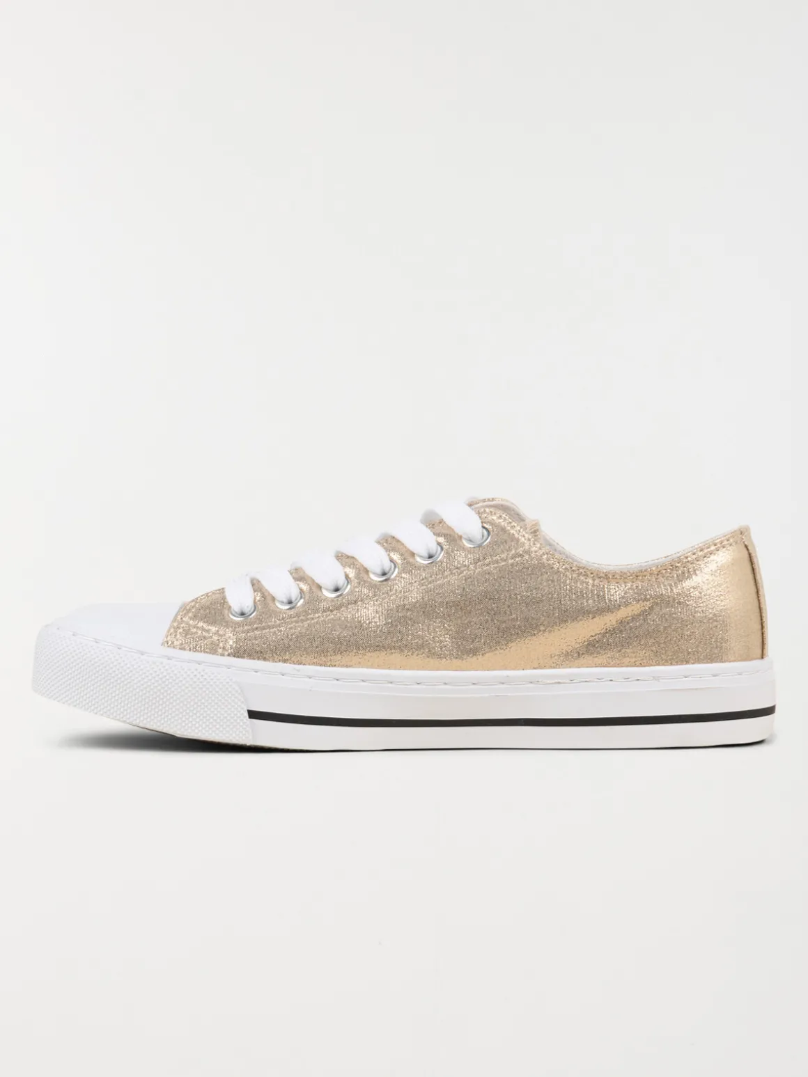 Tennis toile dorée femme (36-41)