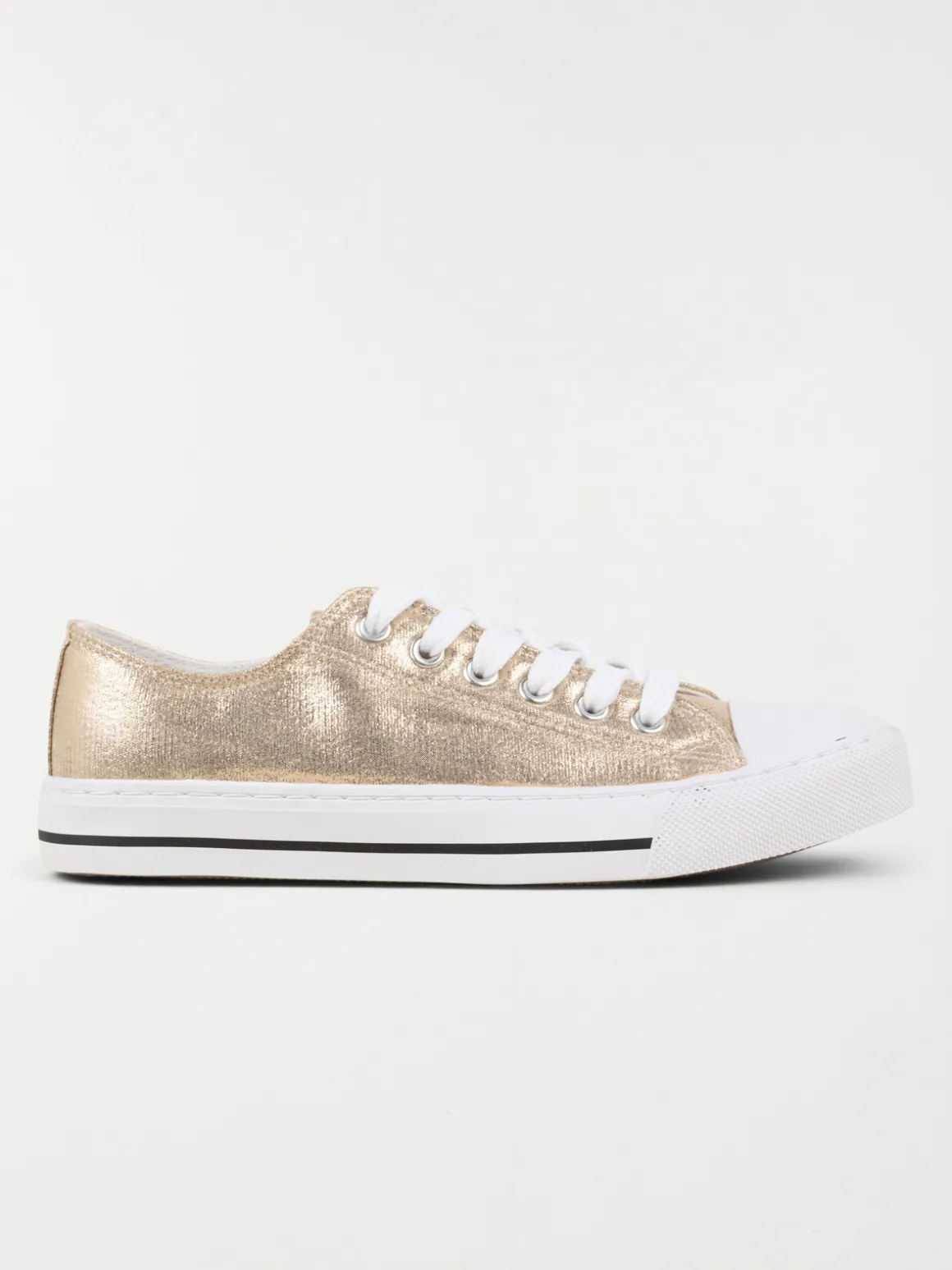 Tennis toile dorée femme (36-41)