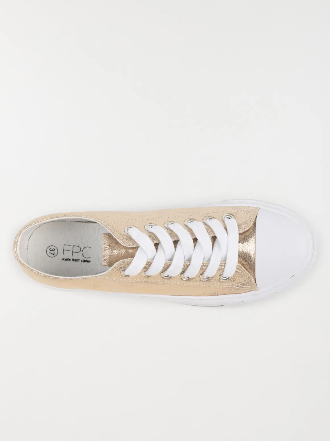 Tennis toile dorée femme (36-41)