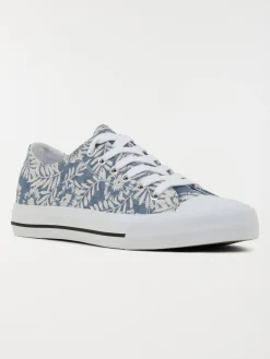 Tennis toile fleurie femme (36-41)