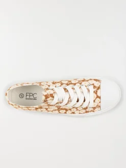 Tennis toile fleurie femme (36-41)