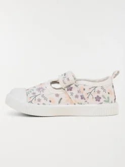 Tennis toile fleurie fille (20-23)
