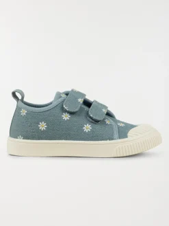 Tennis toile fleurie fille (24-30)