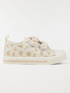 Tennis toile fleurie fille (24-30)
