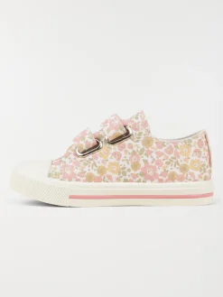 Tennis toile fleurie fille (24-30)