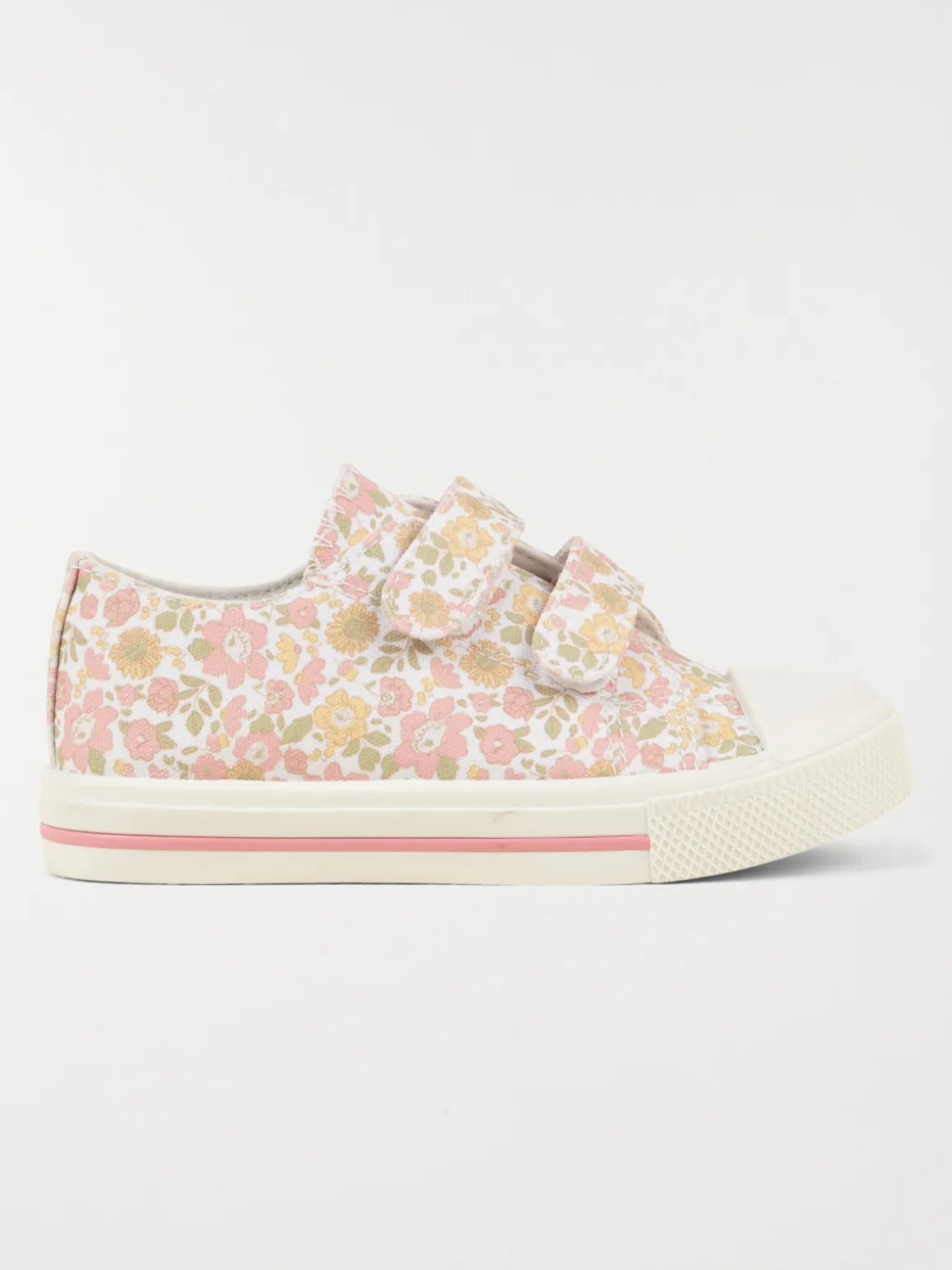 Tennis toile fleurie fille (24-30)