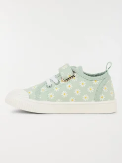 Tennis toile fleurie fille (24-30)