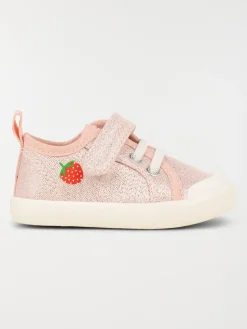 Tennis toile fraise fille (20-23)