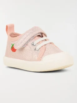 Tennis toile fraise fille (20-23)
