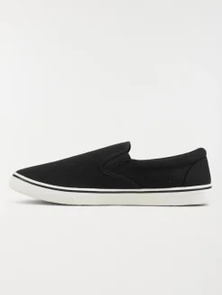 Tennis toile noir homme (40-46)