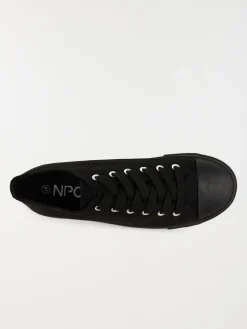 Tennis toile noire homme (40-45)