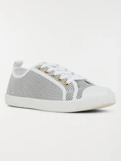 Tennis toile rayée femme (36-41)