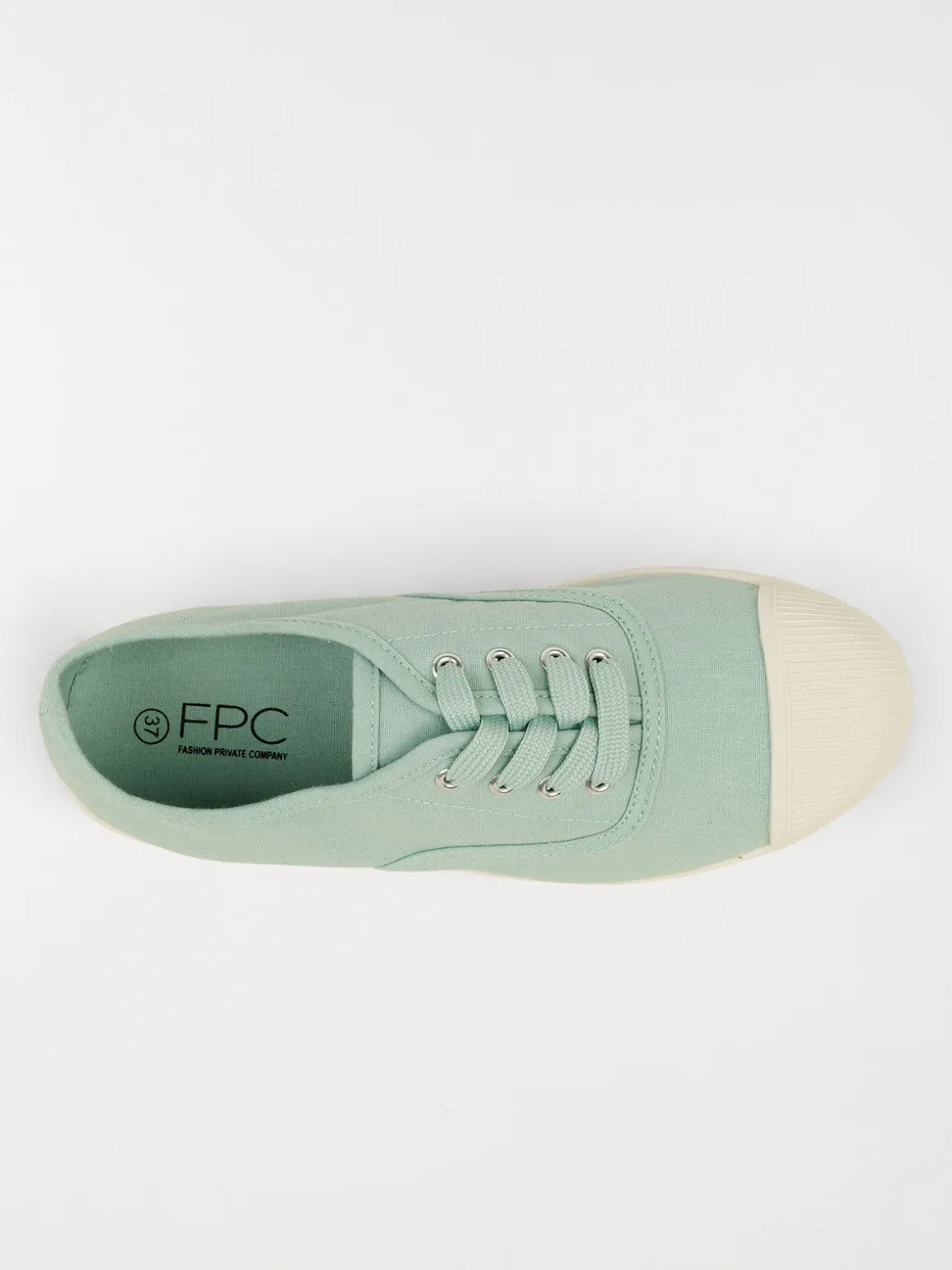 Tennis toile verte femme (36-41)